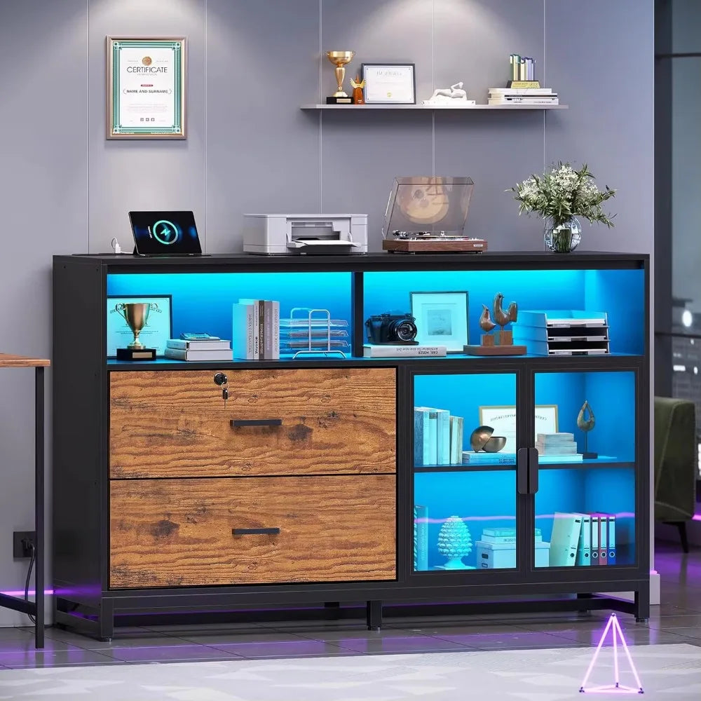 2-Drawer Lockable Filing Cabinet — Home Office