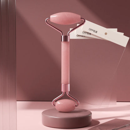 Rose Quartz Face Roller &amp; Gua Sha Set