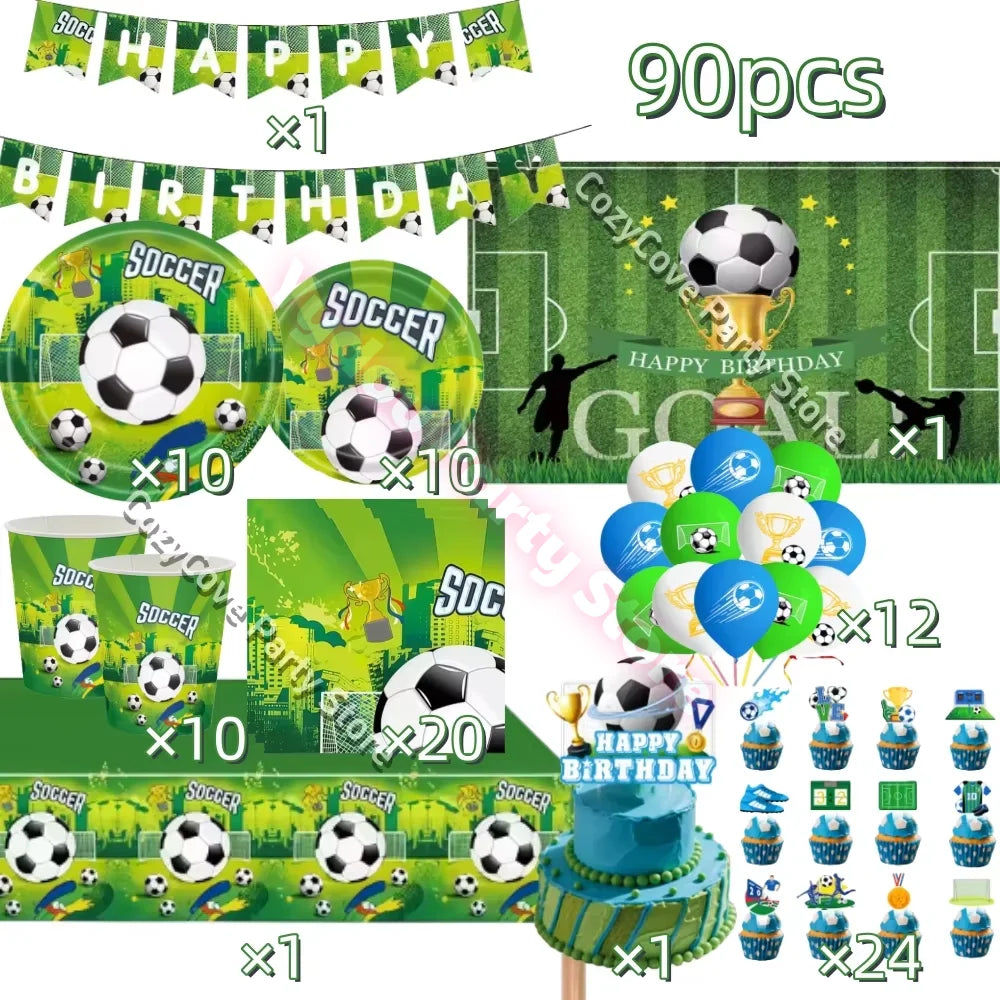 Football Birthday Party Decorations Set