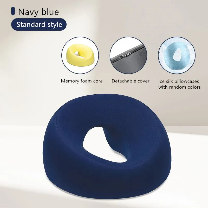 Face Down Prone Pillow — Memory Foam Beauty Headrest