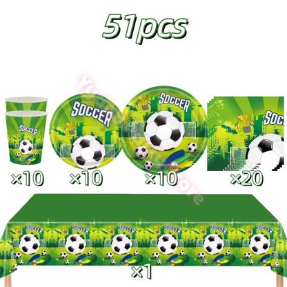 Football Birthday Party Decorations Set
