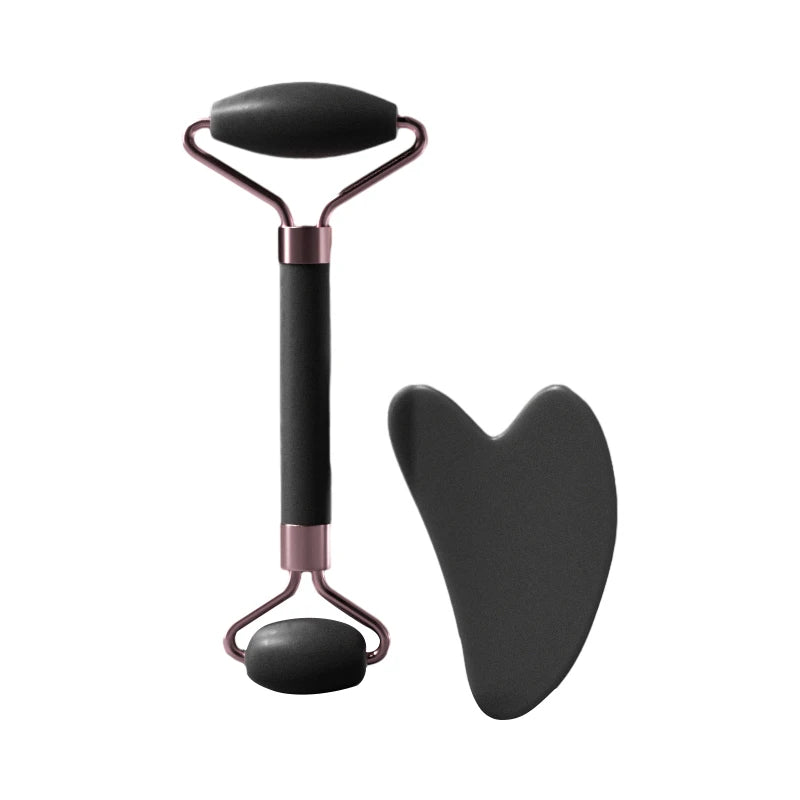 Rose Quartz Face Roller &amp; Gua Sha Set
