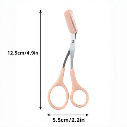 Stainless Steel Eyebrow Razor &amp; Scissors Set