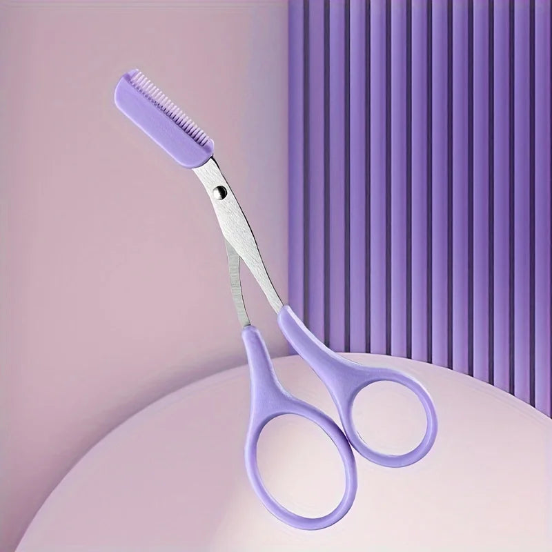 Stainless Steel Eyebrow Razor &amp; Scissors Set