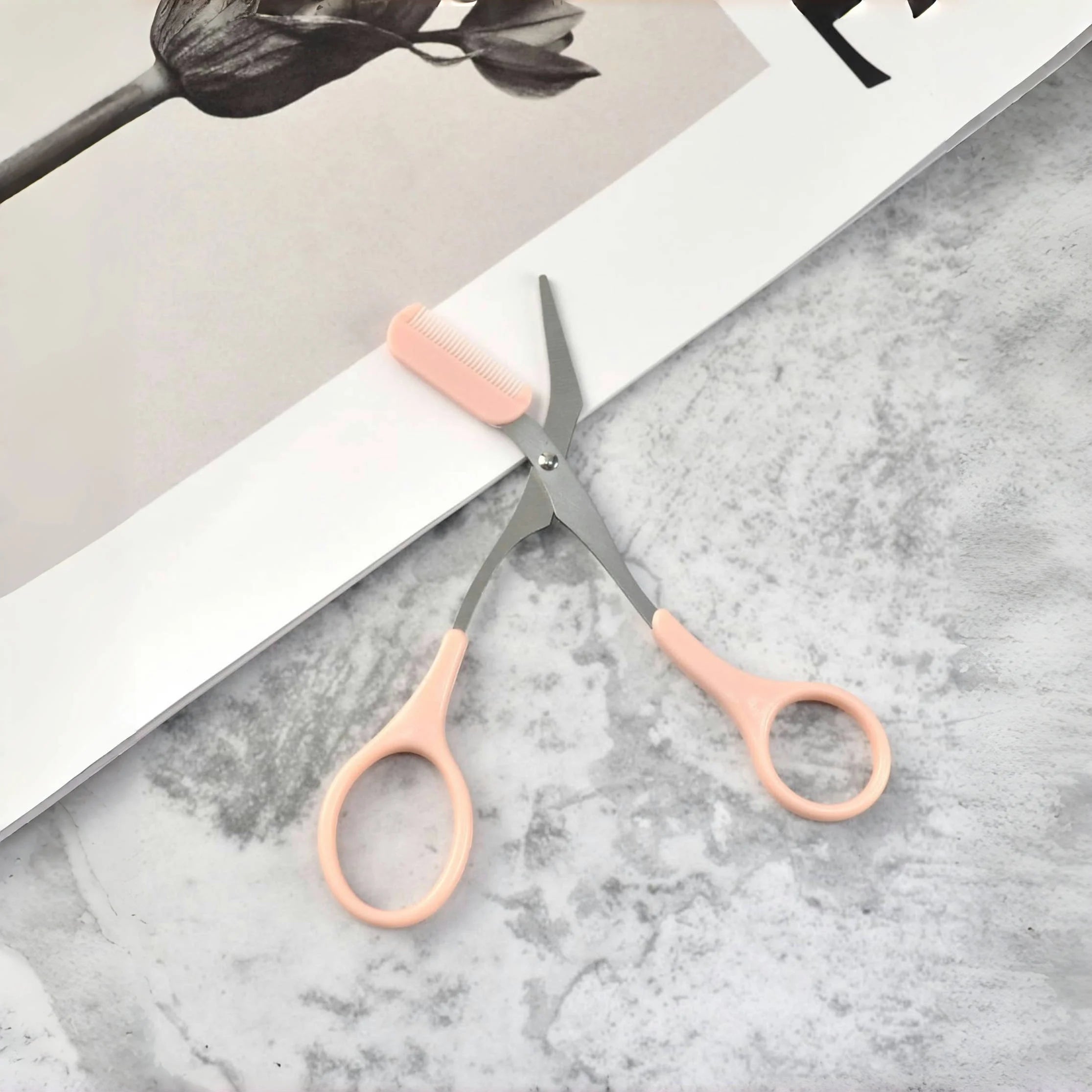 Stainless Steel Eyebrow Razor &amp; Scissors Set