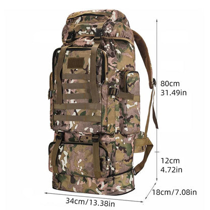 100L Outdoor Camping &amp; Hiking Backpack