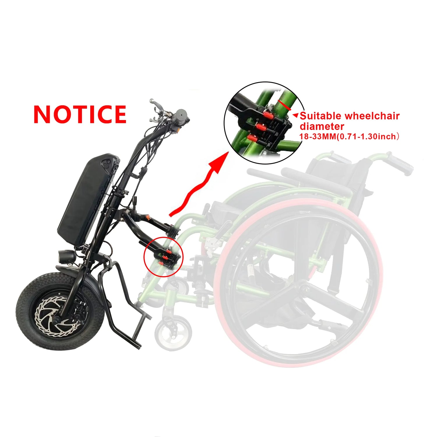 Electric Handcycle Wheelchair Conversion Kit