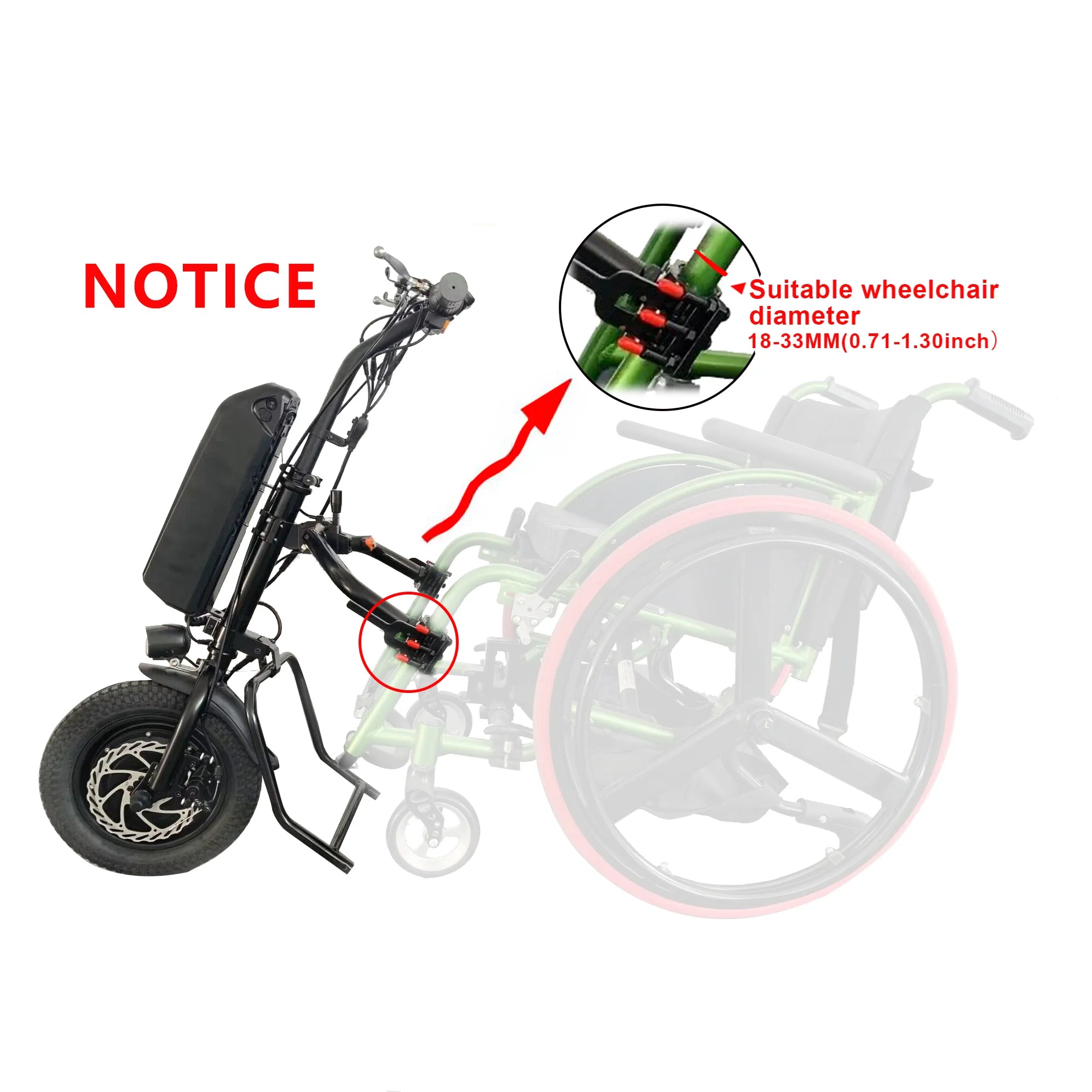 Electric Handcycle Wheelchair Conversion Kit